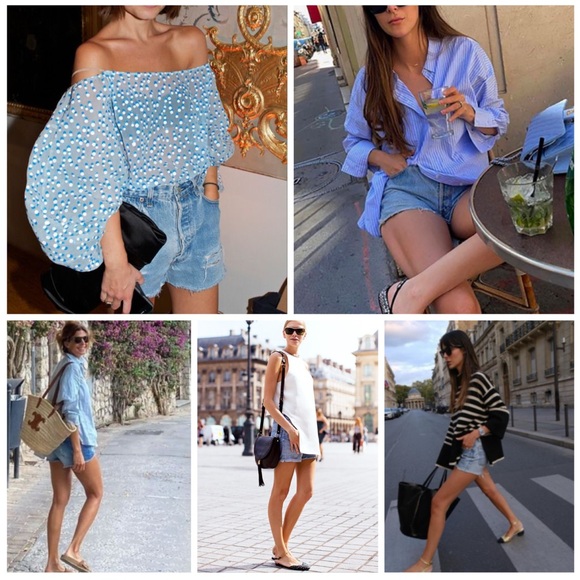 Edyson Delon Denim High Rise Short in Light Park Wash NWT - Picture 13 of 16